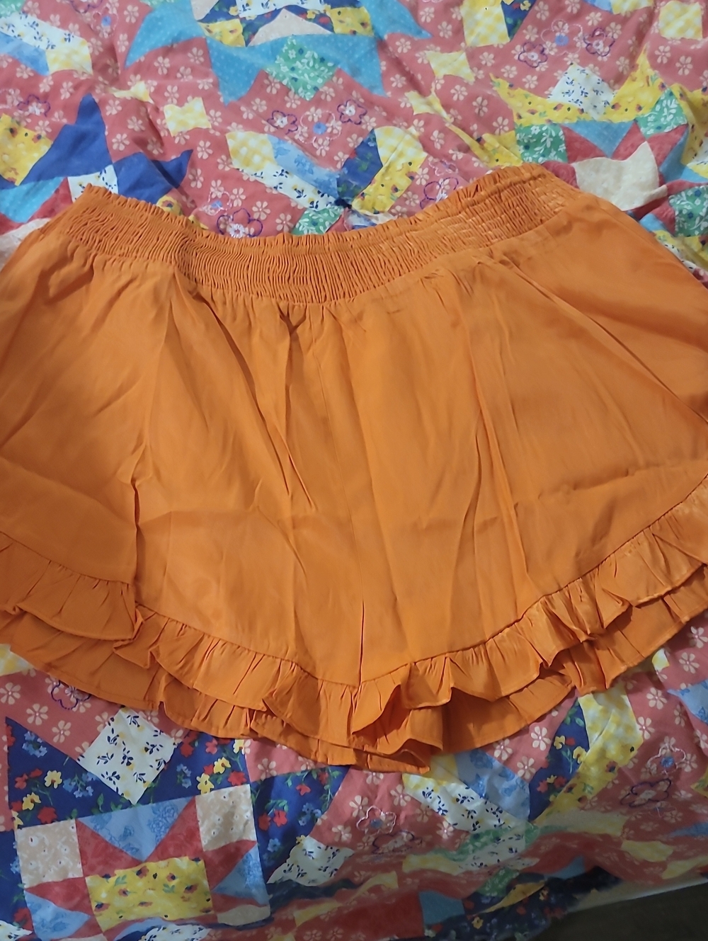 mittoshop Ruffled Orange Women's Skort